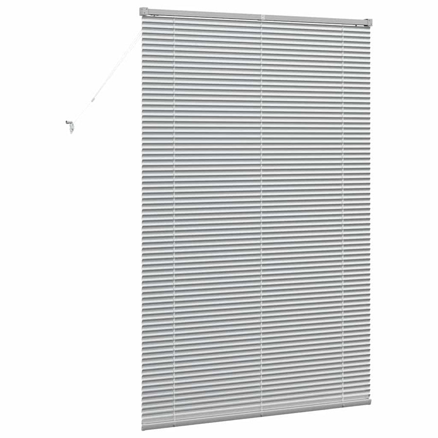 Raam Blind met gordijnen Anders Zilver 80 x 130 cm Aluminium