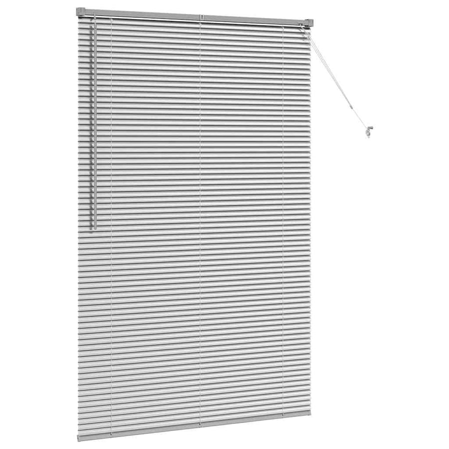 Raam Blind met gordijnen Anders Zilver 120 x 175 cm Aluminium