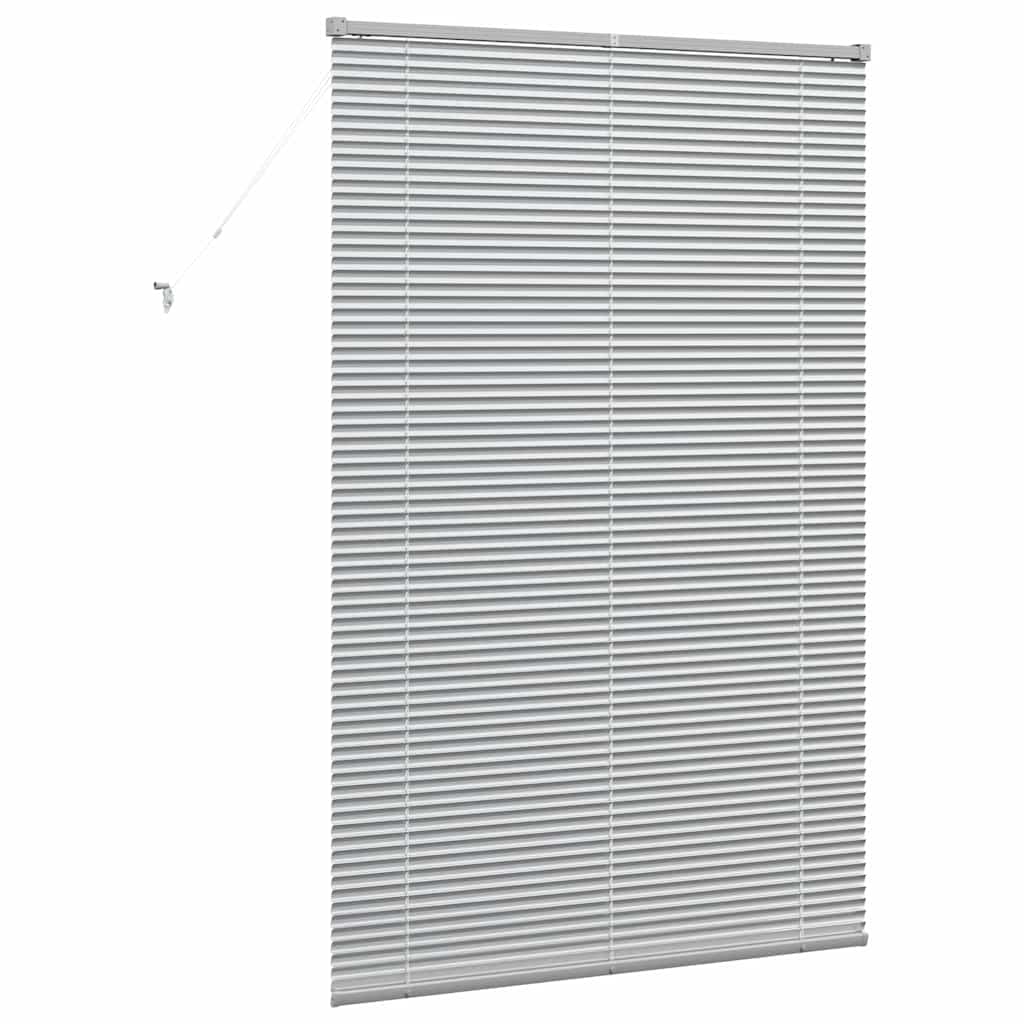 Raam Blind met gordijnen Anders Zilver 120 x 175 cm Aluminium