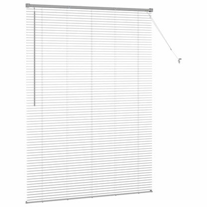Raam Blind met gordijnen Anders Zilver 125 x 175 cm Aluminium