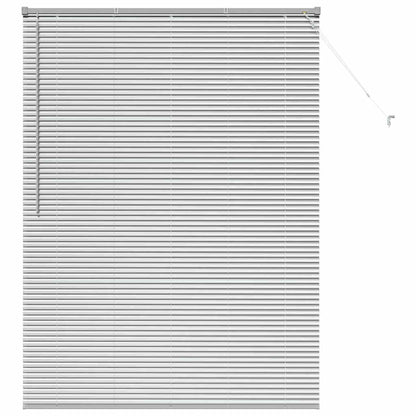 Raam Blind met gordijnen Anders Zilver 125 x 175 cm Aluminium