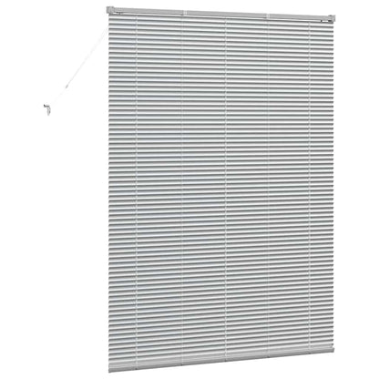 Raam Blind met gordijnen Anders Zilver 80 x 130 cm Aluminium