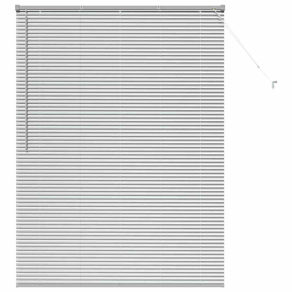 Raam Blind met gordijnen Anders Zilver 80 x 130 cm Aluminium