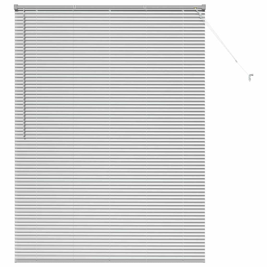 Raam Blind met gordijnen Anders Zilver 80 x 130 cm Aluminium