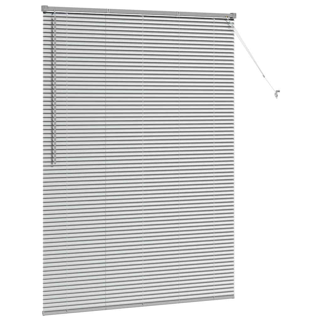 Raam Blind met gordijnen Anders Zilver 135 x 175 cm Aluminium