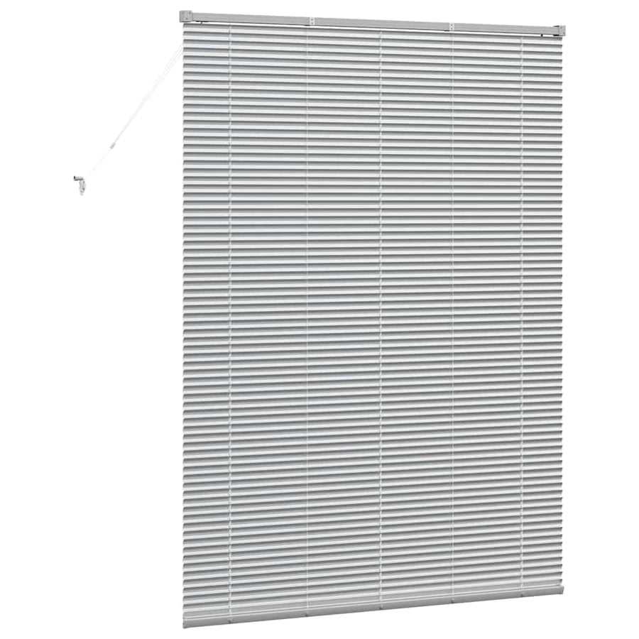 Raam Blind met gordijnen Anders Zilver 135 x 175 cm Aluminium