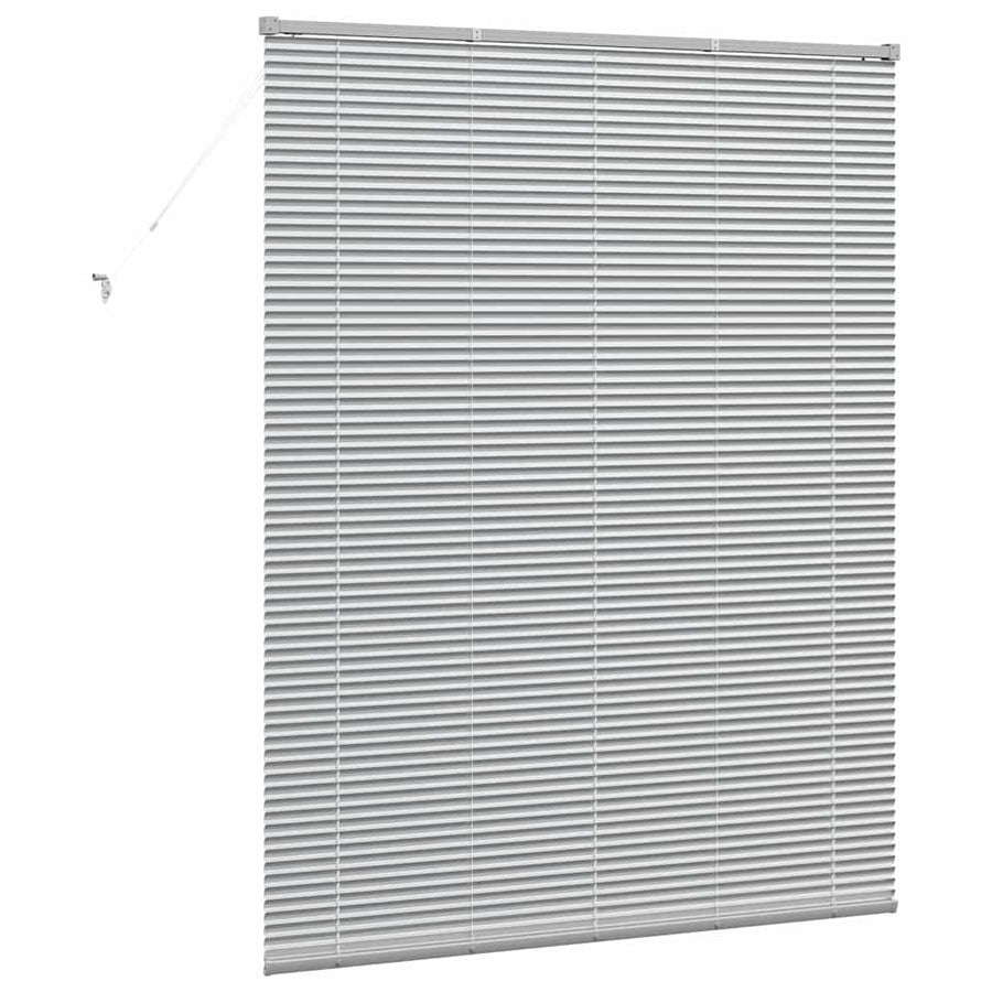 Raam Blind met gordijnen Anders Zilver 140 x 175 cm Aluminium