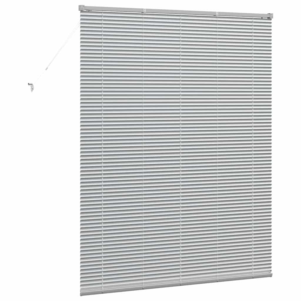 Raam Blind met gordijnen Anders Zilver 80 x 130 cm Aluminium