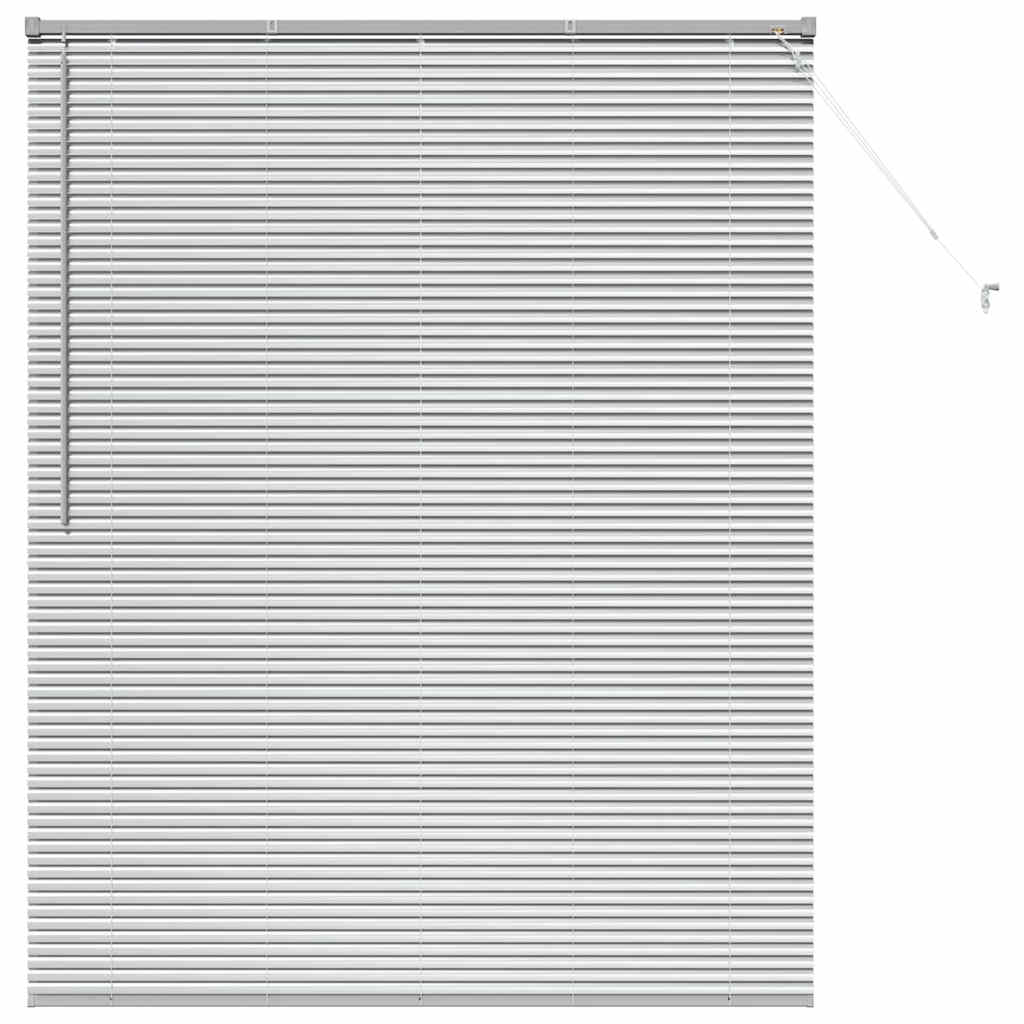 Raam Blind met gordijnen Anders Zilver 80 x 130 cm Aluminium