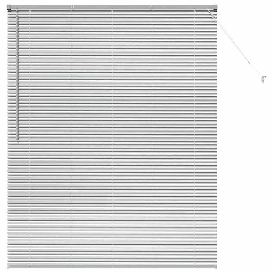 Raam Blind met gordijnen Anders Zilver 80 x 130 cm Aluminium