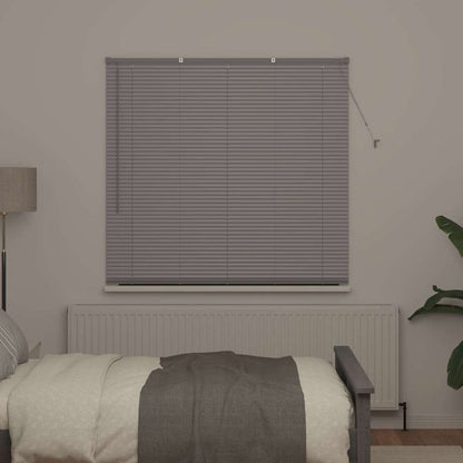 Raam Blind met gordijnen Anders Zilver 80 x 130 cm Aluminium