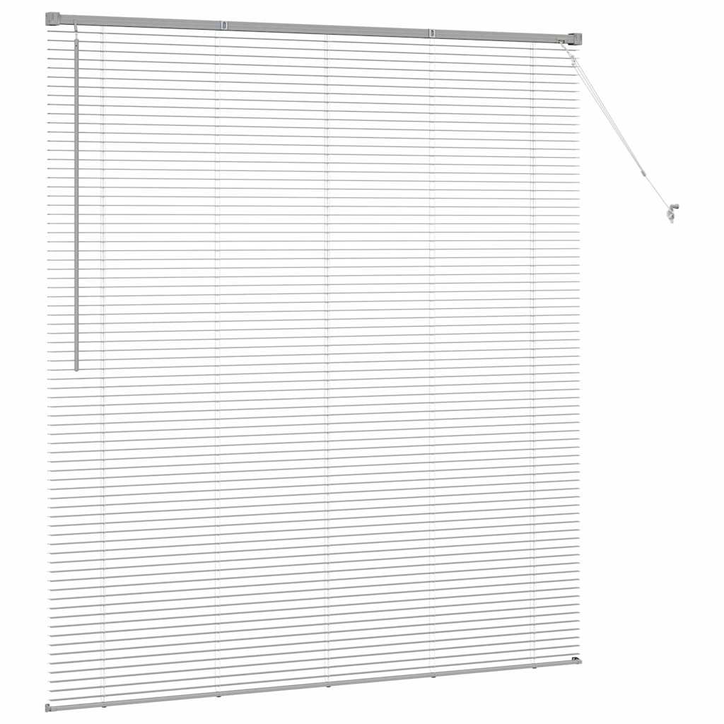 Raam Blind met gordijnen Anders Zilver 80 x 130 cm Aluminium