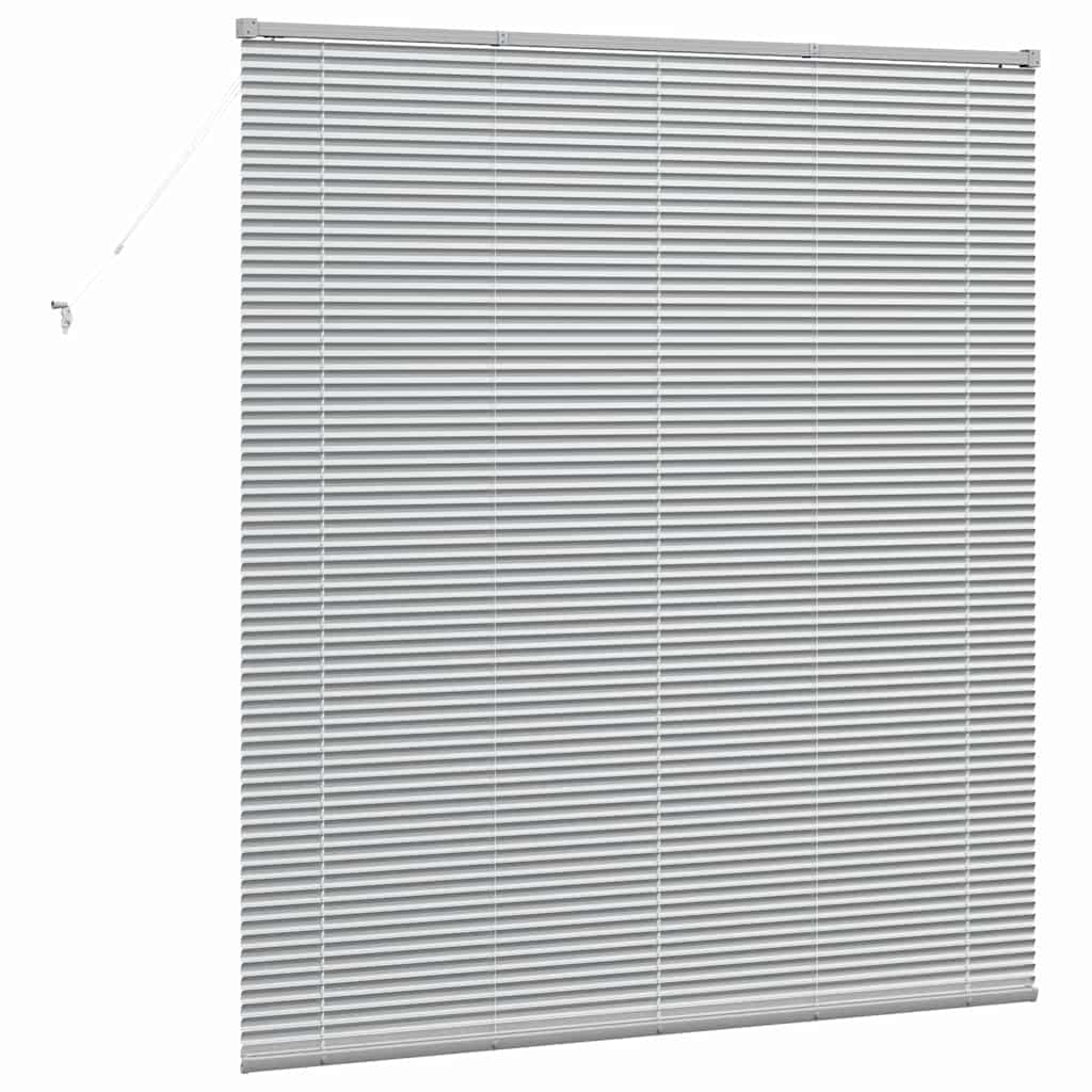 Raam Blind met gordijnen Anders Zilver 80 x 130 cm Aluminium