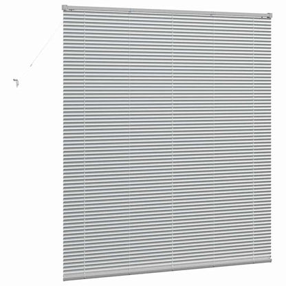 Raam Blind met gordijnen Anders Zilver 80 x 130 cm Aluminium