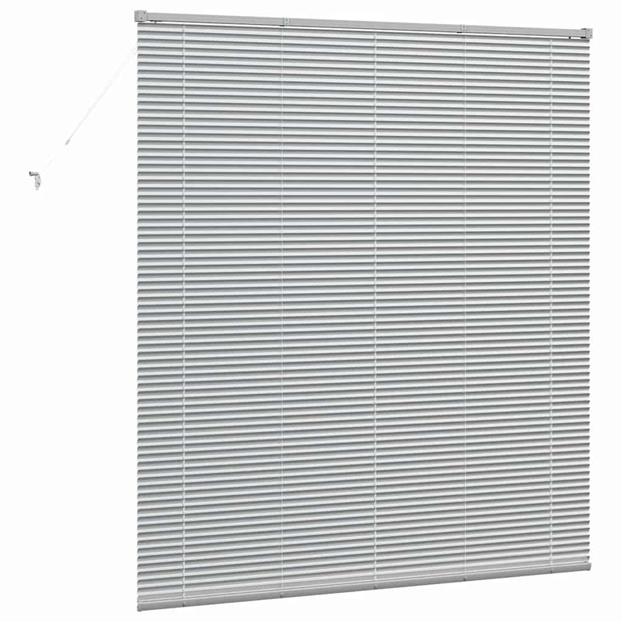 Raam Blind met gordijnen Anders Zilver 80 x 130 cm Aluminium
