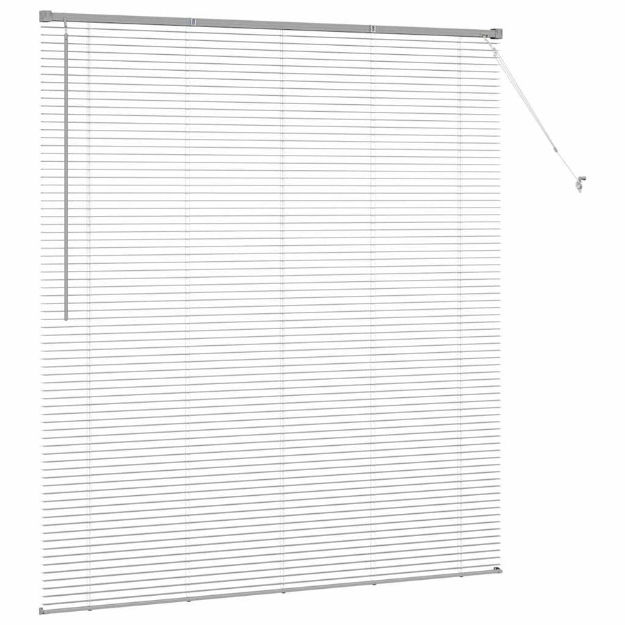 Raam Blind met gordijnen Anders Zilver 160 x 175 cm Aluminium