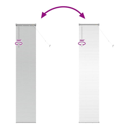 Raam Blind met gordijnen Anders Zilver 40 x 220 cm Aluminium