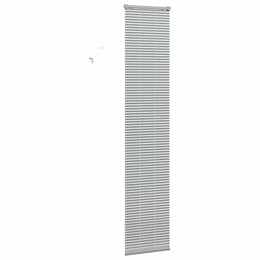 Raam Blind met gordijnen Anders Zilver 80 x 130 cm Aluminium