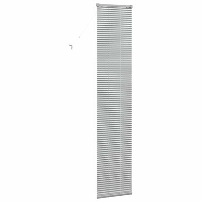 Raam Blind met gordijnen Anders Zilver 80 x 130 cm Aluminium