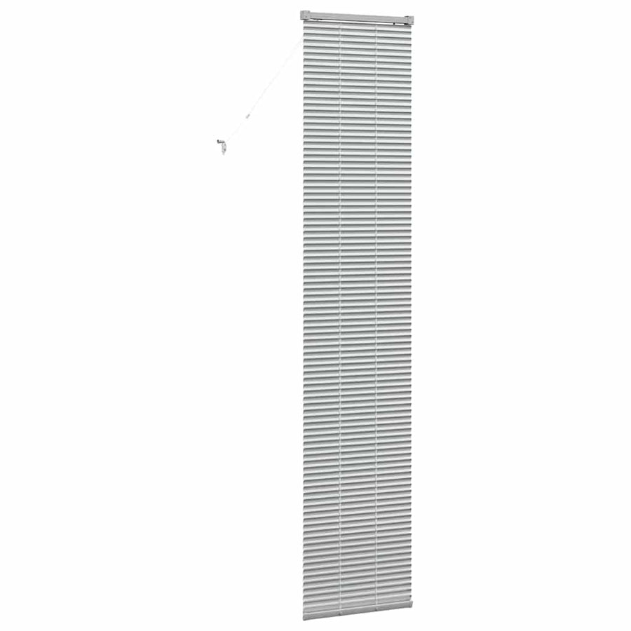 Raam Blind met gordijnen Anders Zilver 80 x 130 cm Aluminium