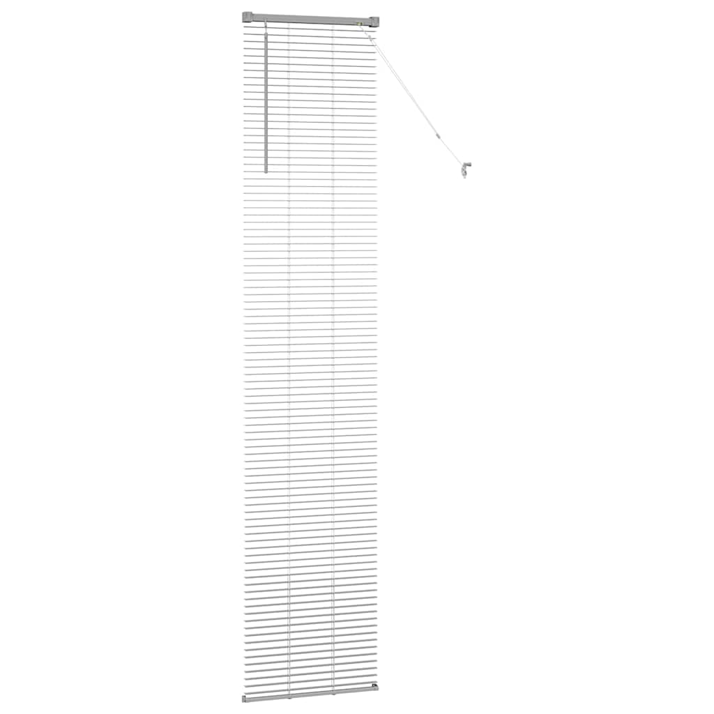 Raam Blind met gordijnen Anders Zilver 80 x 130 cm Aluminium