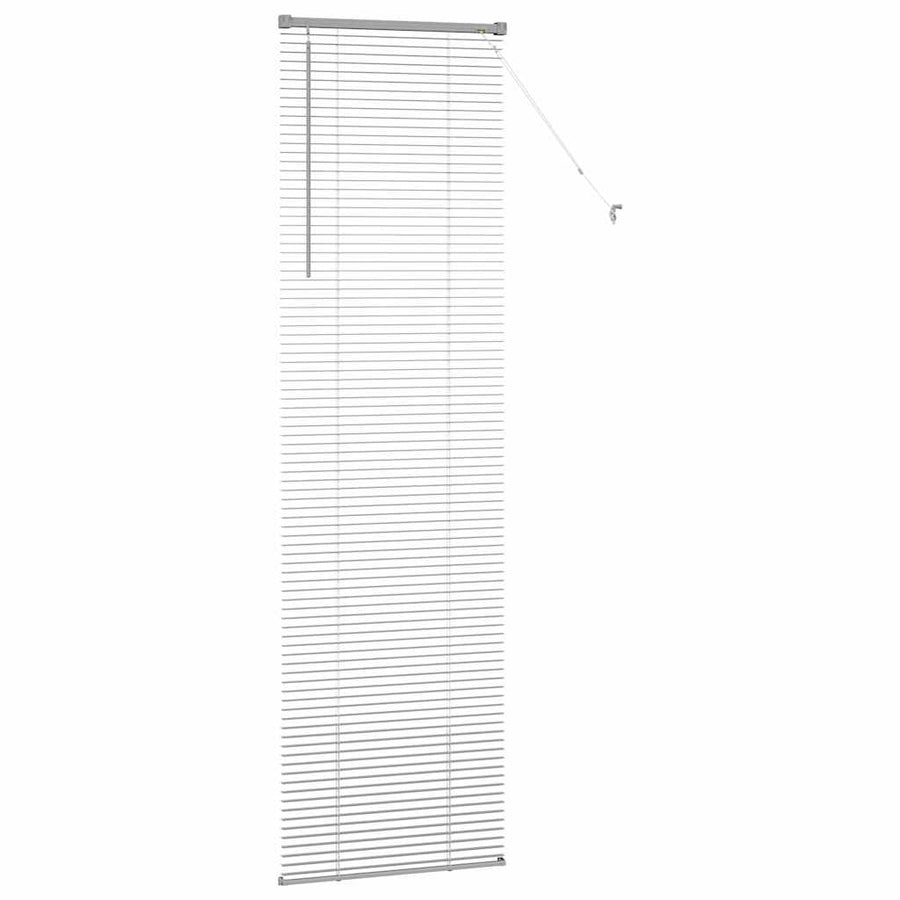 Raam Blind met gordijnen Anders Zilver 80 x 130 cm Aluminium