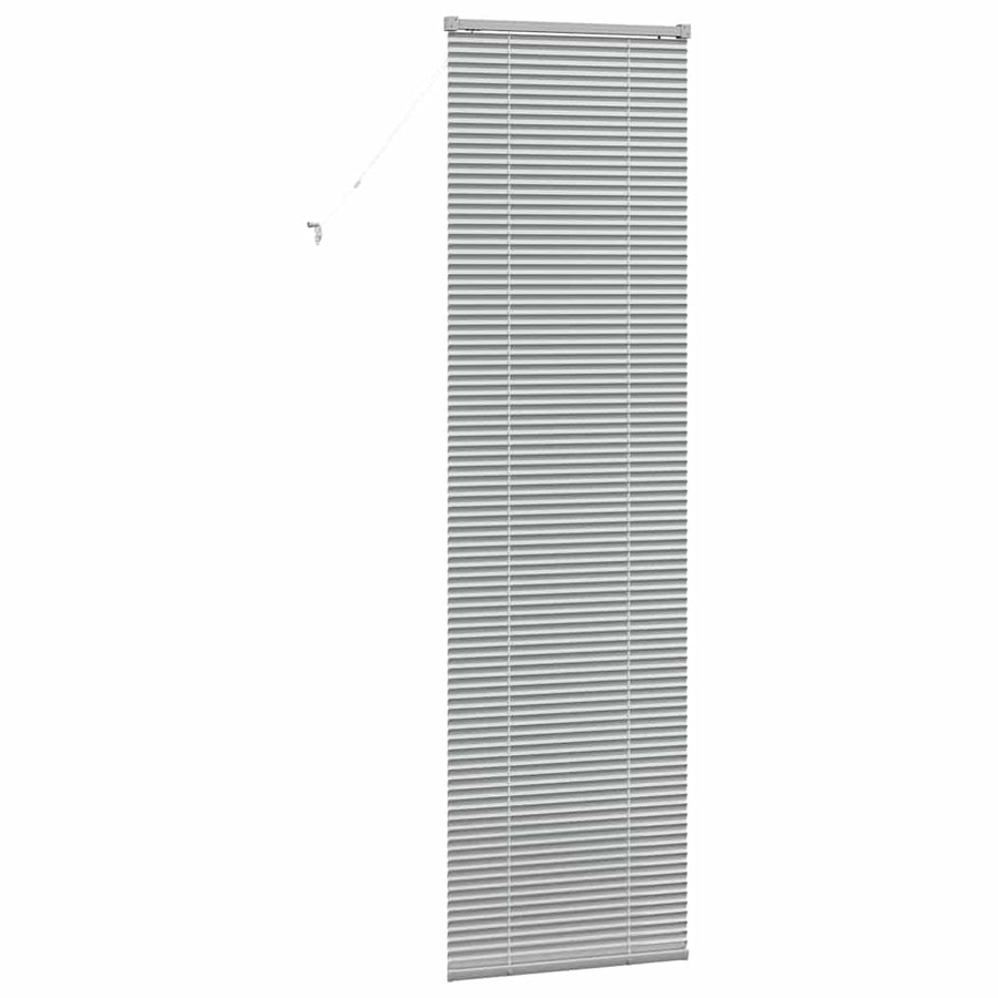 Raam Blind met gordijnen Anders Zilver 80 x 130 cm Aluminium
