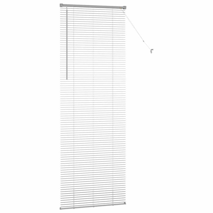 Raam Blind met gordijnen Anders Zilver 80 x 130 cm Aluminium