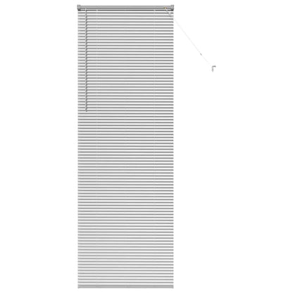 Raam Blind met gordijnen Anders Zilver 80 x 130 cm Aluminium