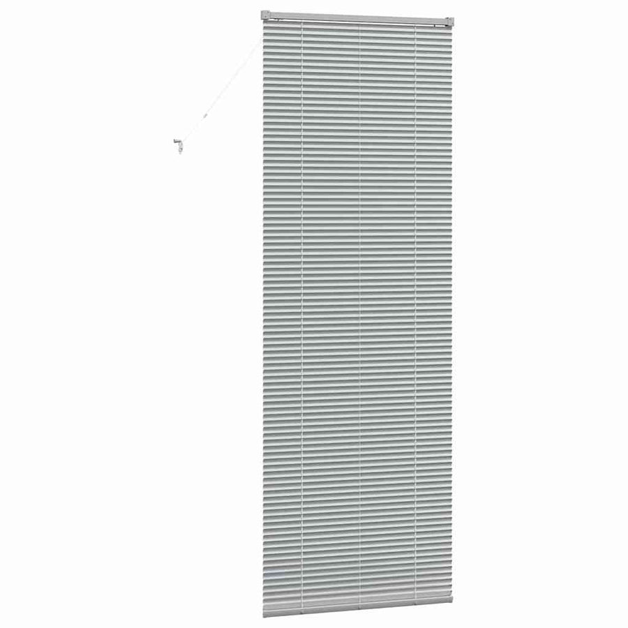 Raam Blind met gordijnen Anders Zilver 80 x 130 cm Aluminium