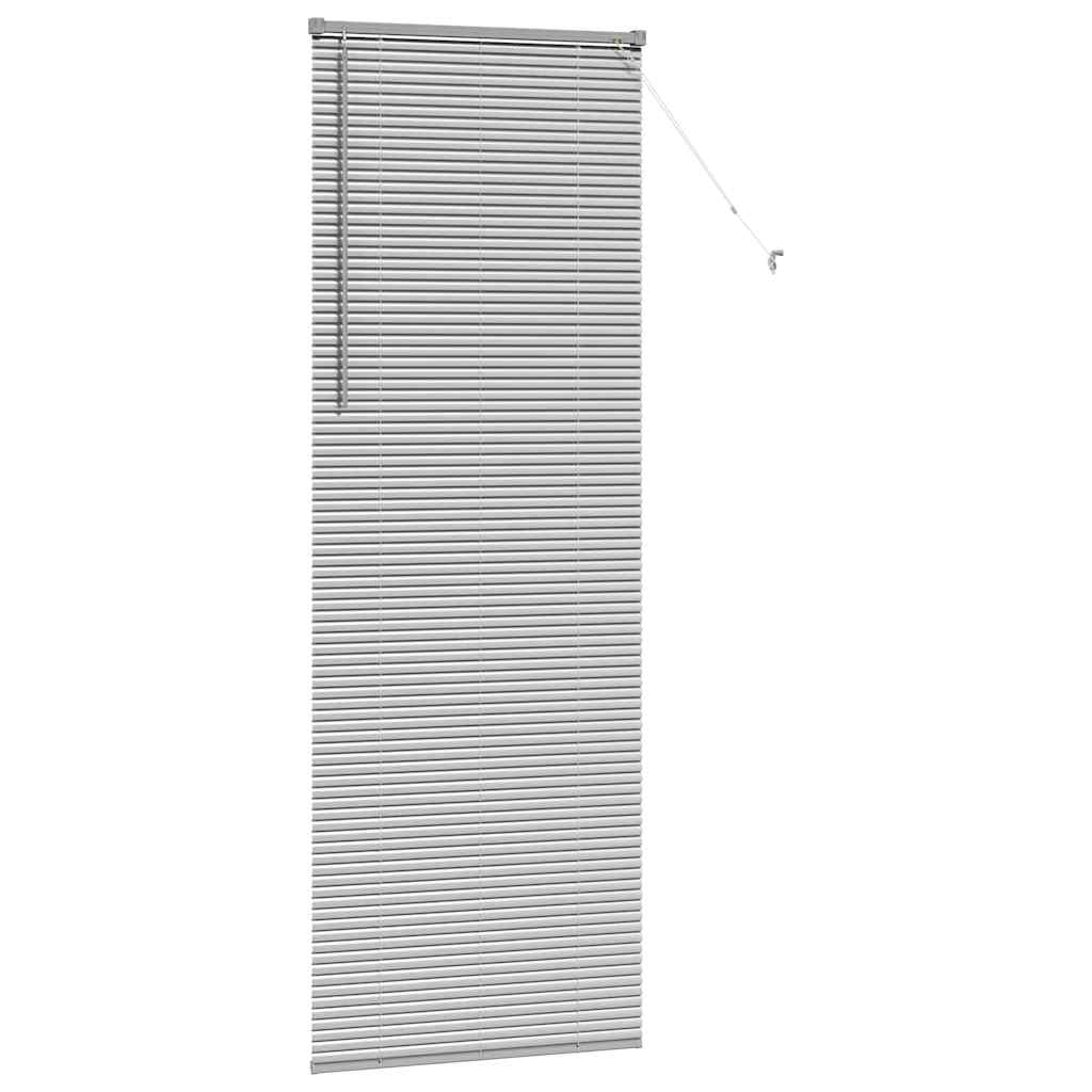 Raam Blind met gordijnen Anders Zilver 80 x 220 cm Aluminium