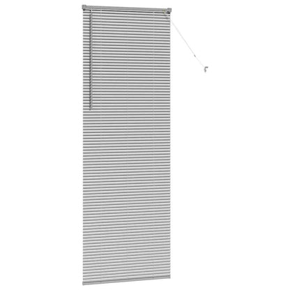 Raam Blind met gordijnen Anders Zilver 80 x 220 cm Aluminium