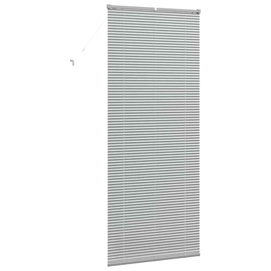 Raam Blind met gordijnen Anders Zilver 80 x 130 cm Aluminium