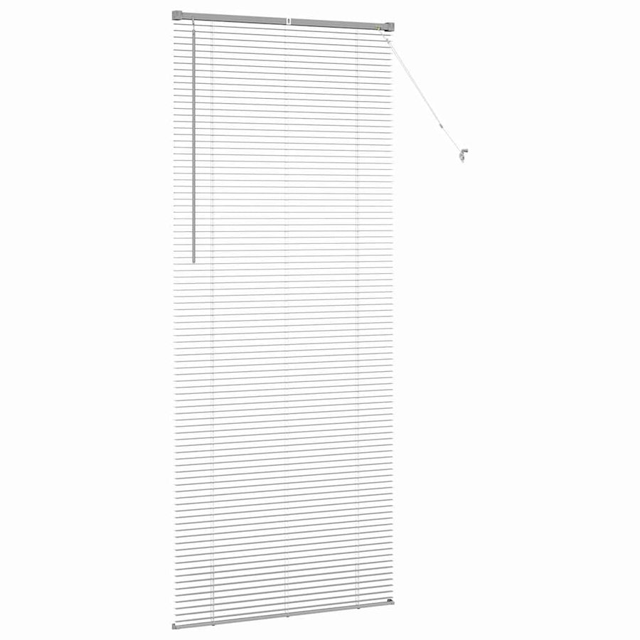 Raam Blind met gordijnen Anders Zilver 80 x 130 cm Aluminium