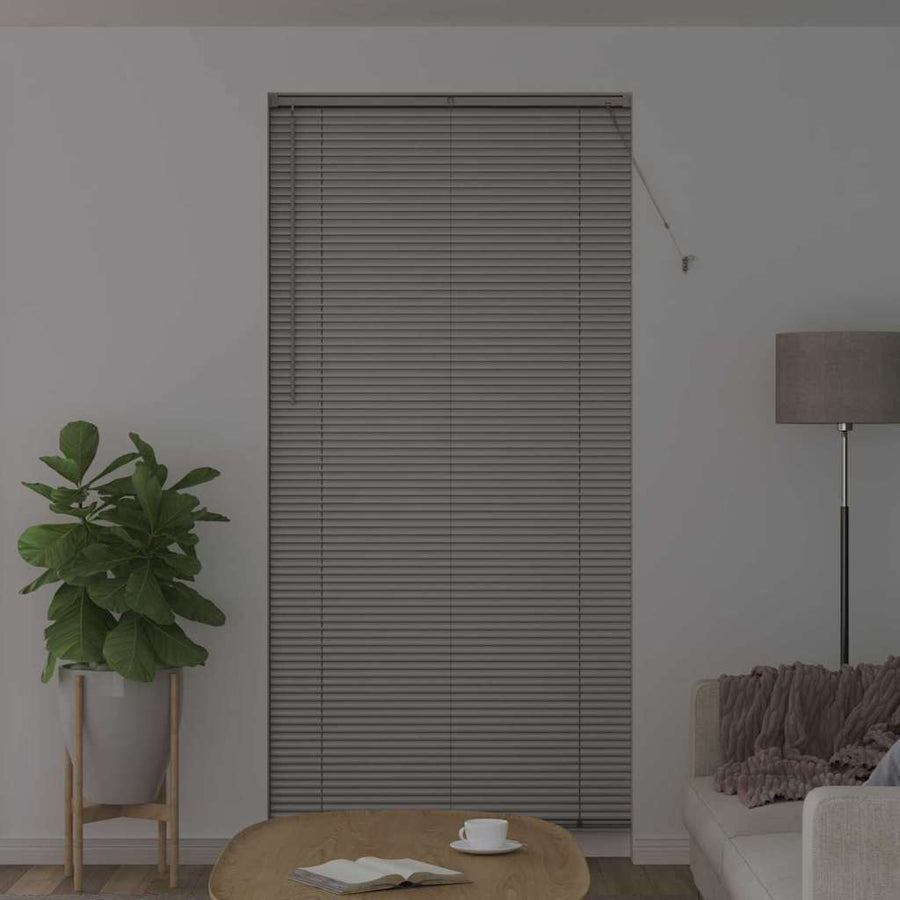 Raam Blind met gordijnen Anders Zilver 100 x 220 cm Aluminium