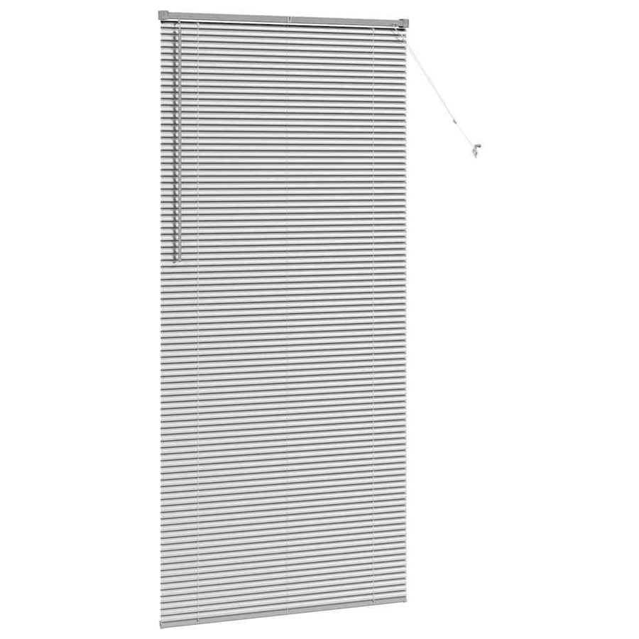 Raam Blind met gordijnen Anders Zilver 80 x 130 cm Aluminium