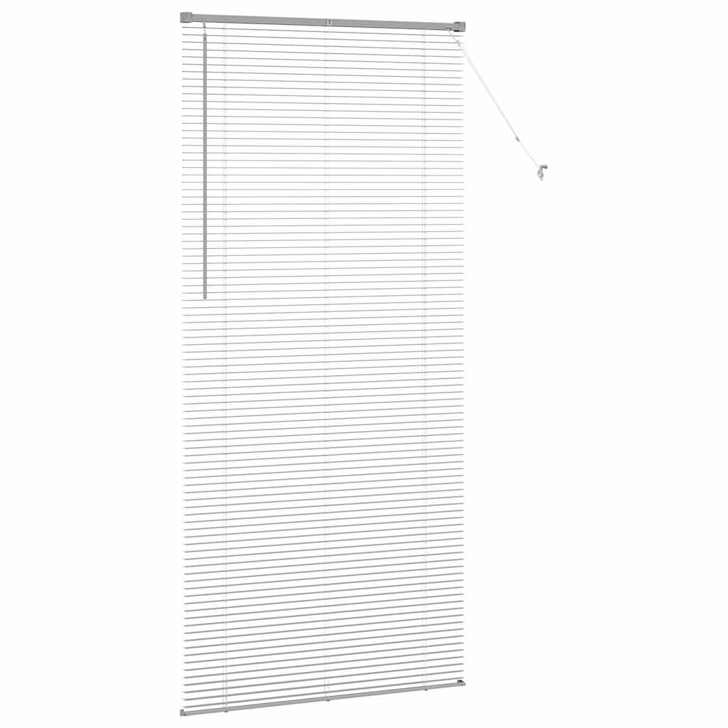 Raam Blind met gordijnen Anders Zilver 80 x 130 cm Aluminium