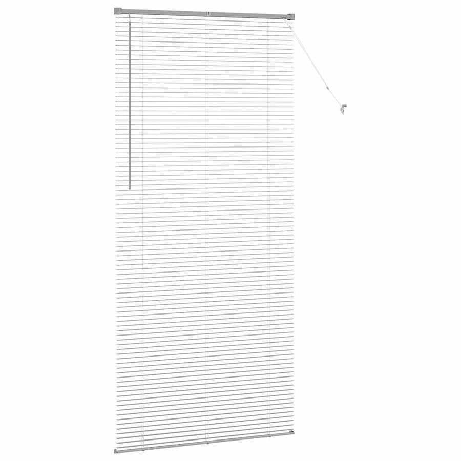 Raam Blind met gordijnen Anders Zilver 80 x 130 cm Aluminium