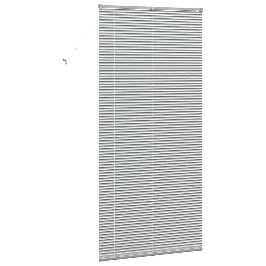 Raam Blind met gordijnen Anders Zilver 80 x 130 cm Aluminium