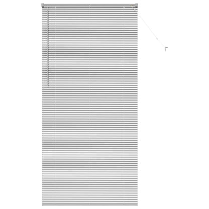 Raam Blind met gordijnen Anders Zilver 80 x 130 cm Aluminium