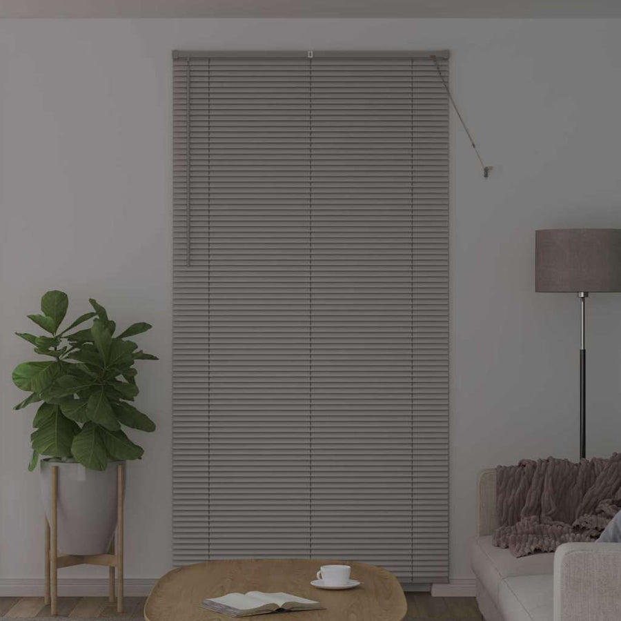 Raam Blind met gordijnen Anders Zilver 110 x 220 cm Aluminium