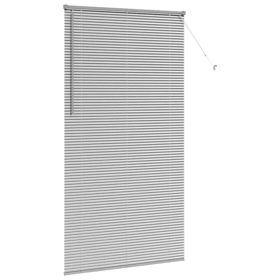 Raam Blind met gordijnen Anders Zilver 110 x 220 cm Aluminium