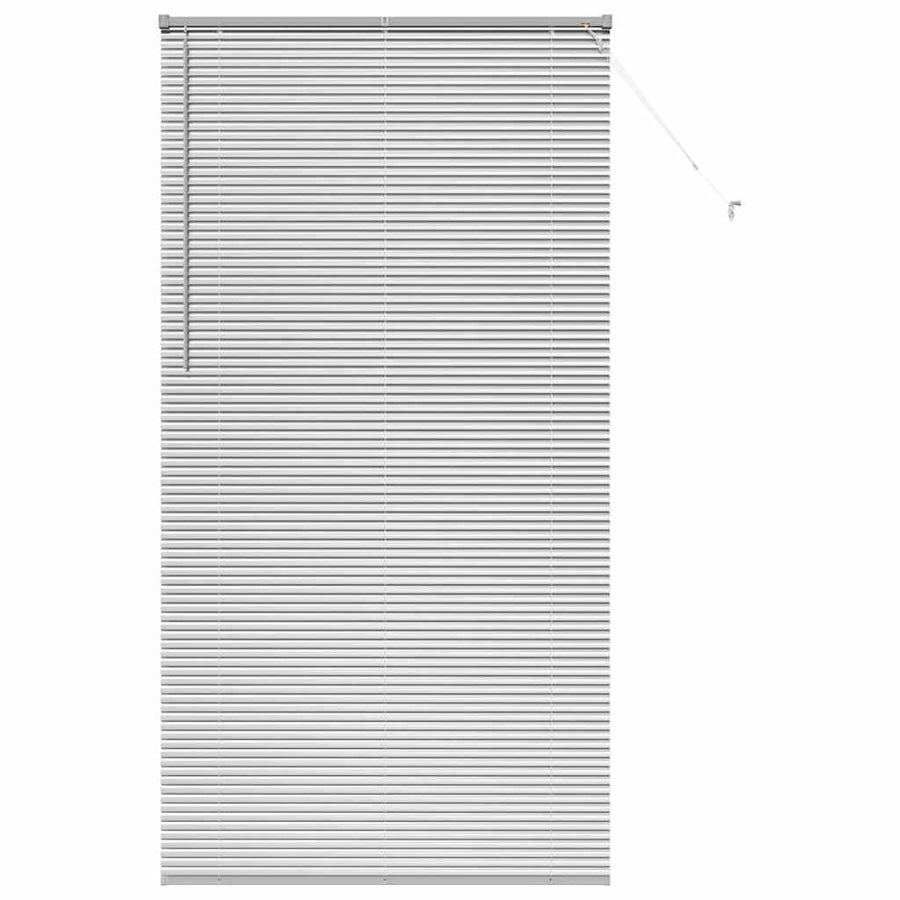 Raam Blind met gordijnen Anders Zilver 110 x 220 cm Aluminium