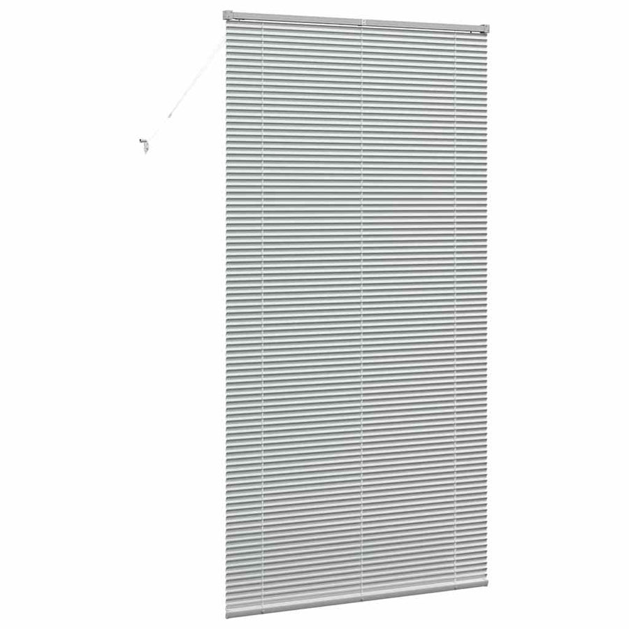 Raam Blind met gordijnen Anders Zilver 80 x 130 cm Aluminium