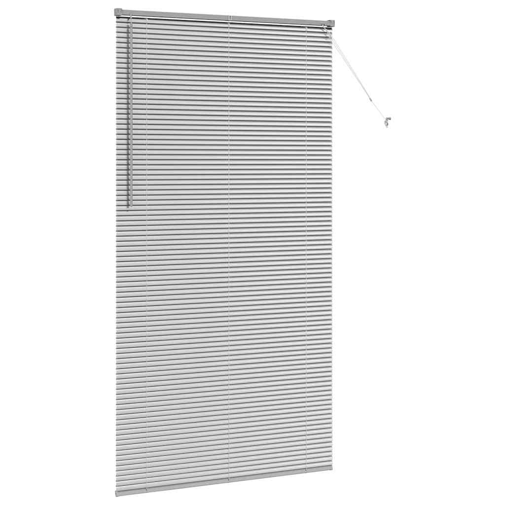 Raam Blind met gordijnen Anders Zilver 120 x 220 cm Aluminium
