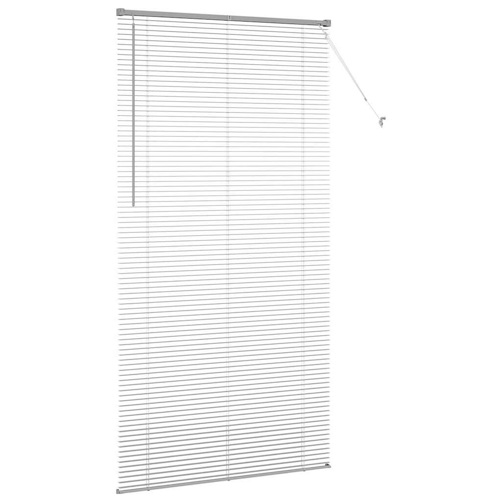 Raam Blind met gordijnen Anders Zilver 120 x 220 cm Aluminium