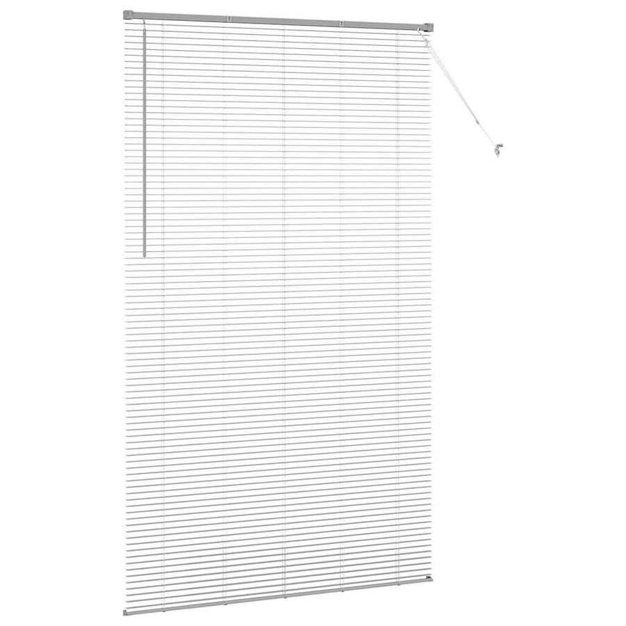 Raam Blind met gordijnen Anders Zilver 80 x 130 cm Aluminium
