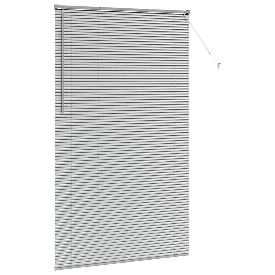 Raam Blind met gordijnen Anders Zilver 135 x 220 cm Aluminium
