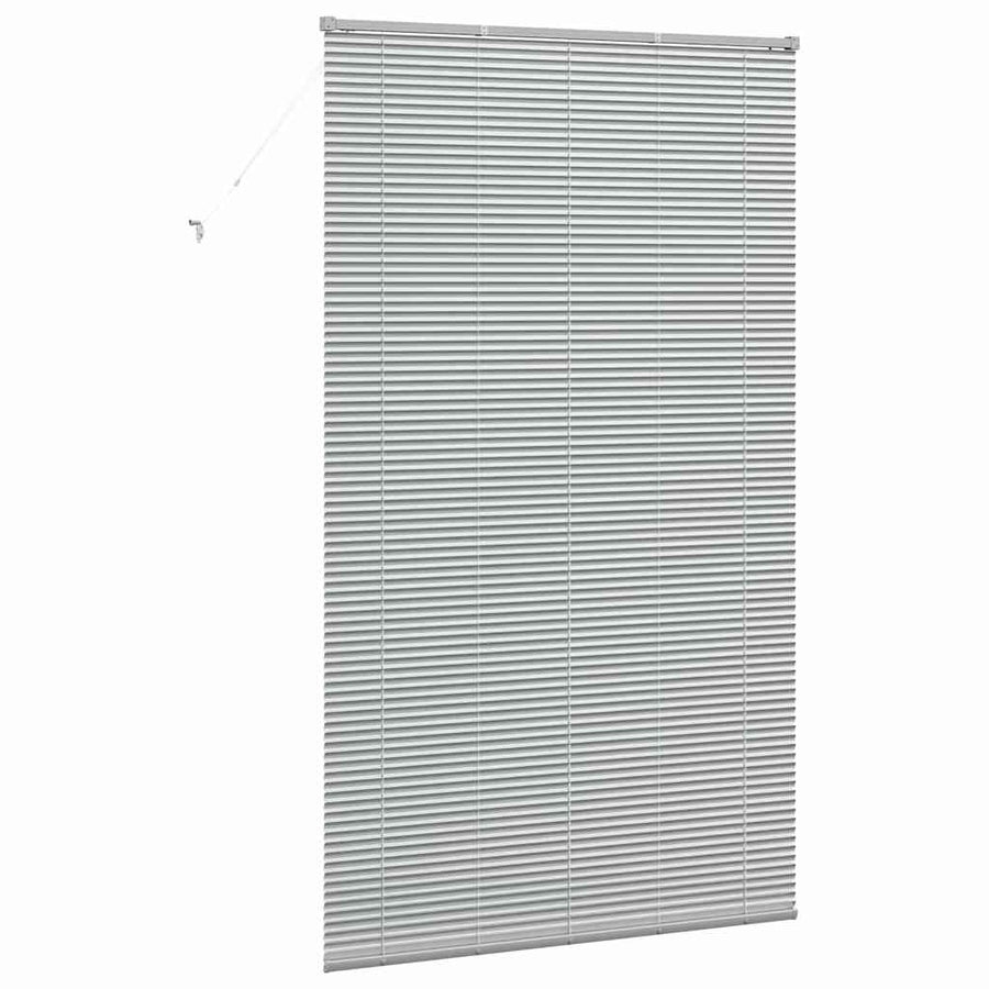 Raam Blind met gordijnen Anders Zilver 135 x 220 cm Aluminium