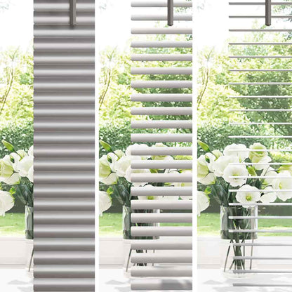 Raam Blind met gordijnen Anders Zilver 80 x 130 cm Aluminium